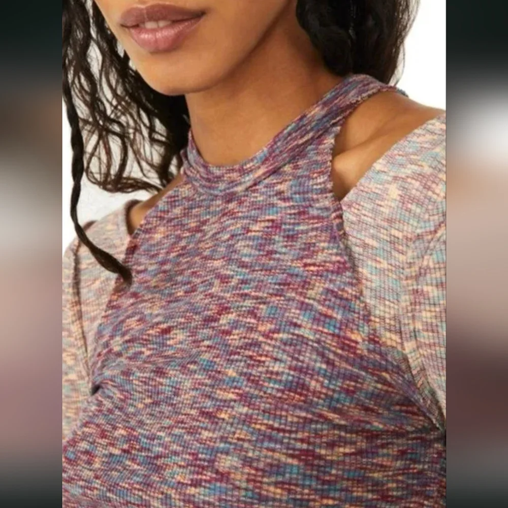 NWOT We the Free Out of Control Purple Thermal Layered Long Sleeve T-shirt - Picture 2 of 5